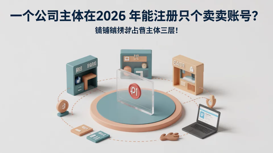 How many seller accounts can one company entity register in 2026?