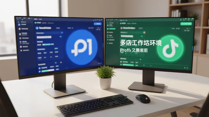 一台工作站上两个独立浏览器配置文件并行运行多店铺管理