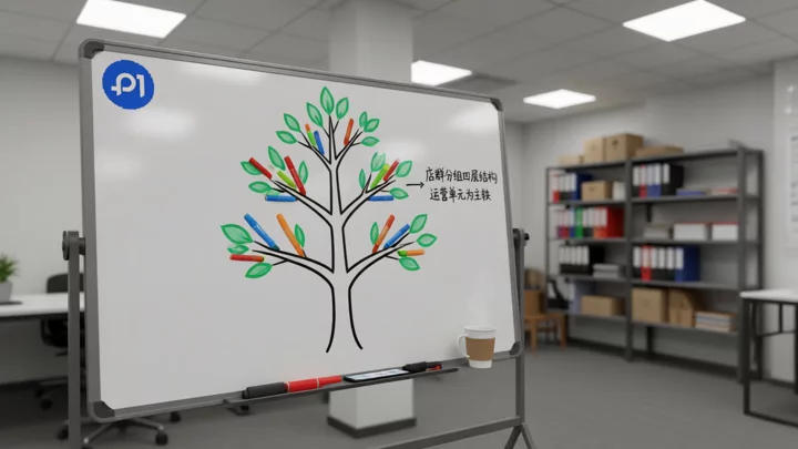Whiteboard of the Store Cluster Grouping Structure with Layered Operational Units