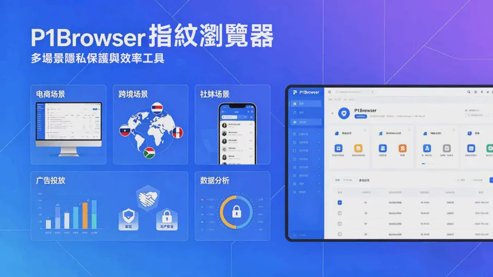 A New Height in Fingerprinting Technology｜P1Browser Gives Every Account an Independent Identity