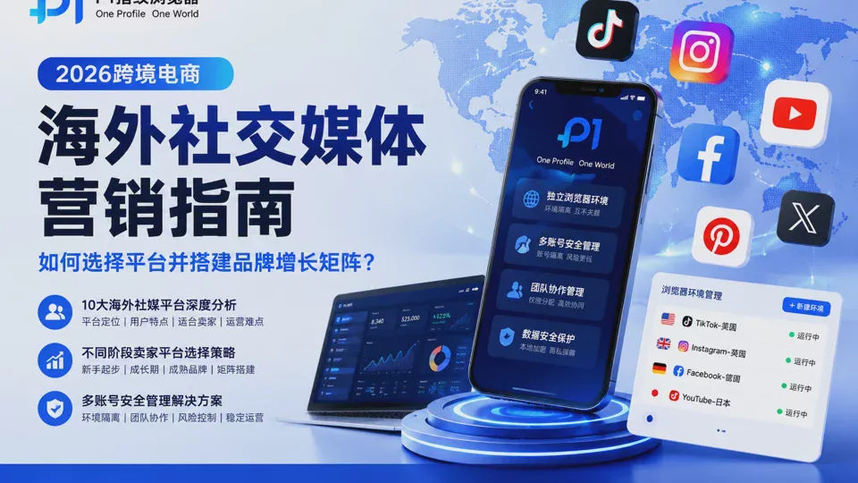 2026跨境電商海外社群媒體行銷指南：如何選擇平台並搭建品牌增長矩陣？